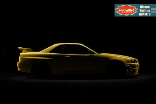 AutoSilhouette - Nissan - Skyline R34 GTR - gelb